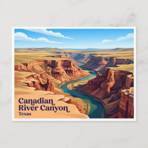 Carte Postale Canyon de la rivière canadienne