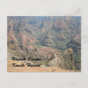 Carte Postale Canyon de Waimea Kauai, Hawaï