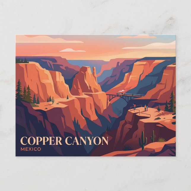 Carte Postale Canyon du Cuivre Mexique (Devant)