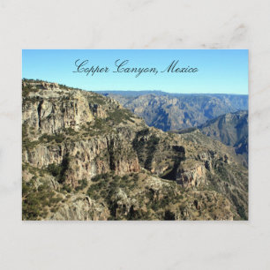 Carte Postale canyon en cuivre