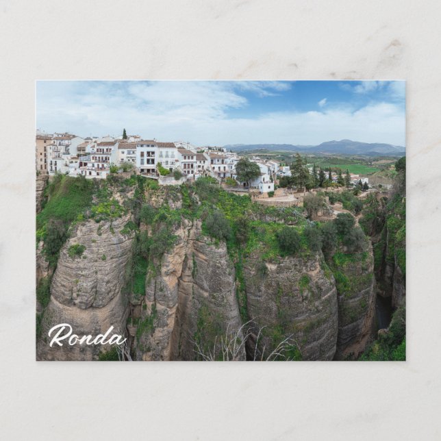 Carte Postale Canyon en Ronda Andalousie, Espagne (Devant)