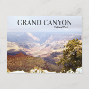 Carte Postale Canyon Grand Vintage Voyage Rétro Désert Scénique