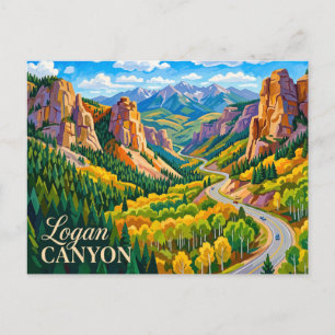 Carte Postale Canyon Logan États-Unis