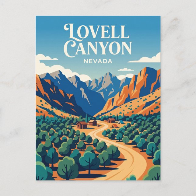Carte Postale Canyon Lovell États-Unis (Devant)