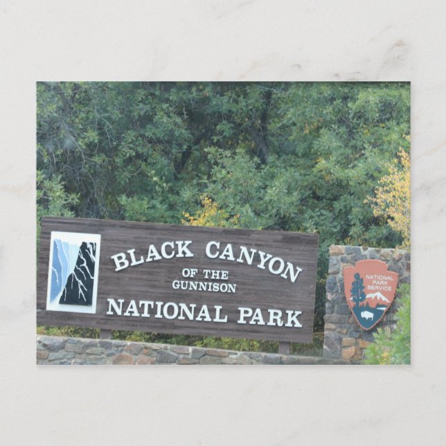 Carte Postale Canyon noir de la Gunnison (Devant)