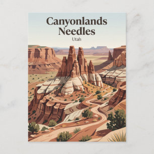 Carte Postale Canyonlands National Park district des Needles Uta