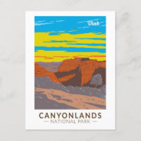 Canyonlands National Park Moab Travel Art Vintage