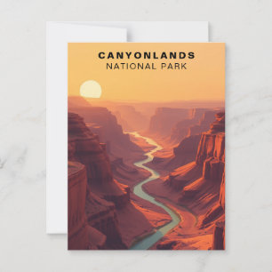Carte Postale Canyonlands National Park Rétro USA