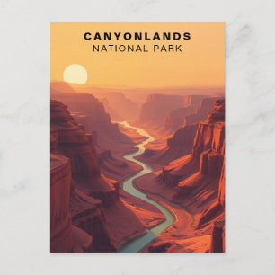 Carte Postale Canyonlands National Park Rétro USA