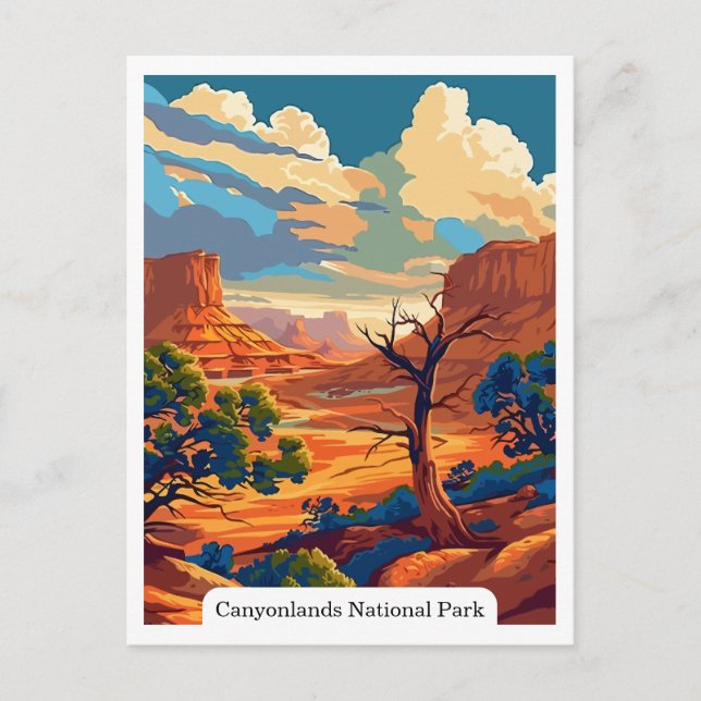 Carte Postale Canyonlands National Park, Utah Travel Vintage (Devant)