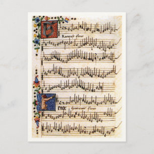 Carte Postale Canzoniere pour trois et quatre voix