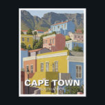 Carte Postale Cap Bo-kaap Afrique du Sud<br><div class="desc">Bo-Kaap est un quartier historique et animé du Cap, en Afrique du Sud, connu pour ses maisons colorées et son riche patrimoine culturel. Située sur les hauteurs de Signal Hill, la région fut à l'origine établie au XVIIIe siècle comme un hameau pour les esclaves libérés, dont beaucoup venaient de Malaisie,...</div>