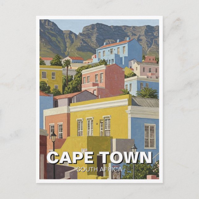 Carte Postale Cap Bo-kaap Afrique du Sud (Devant)