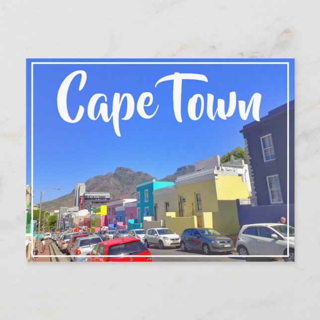 Carte Postale Cap Bo-Kaap Ville Afrique du Sud (Devant)