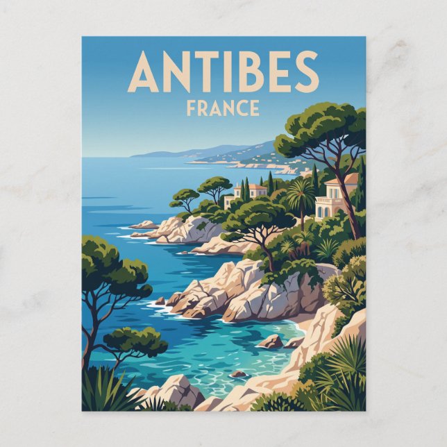 Carte Postale Cap d'Antibes France (Devant)