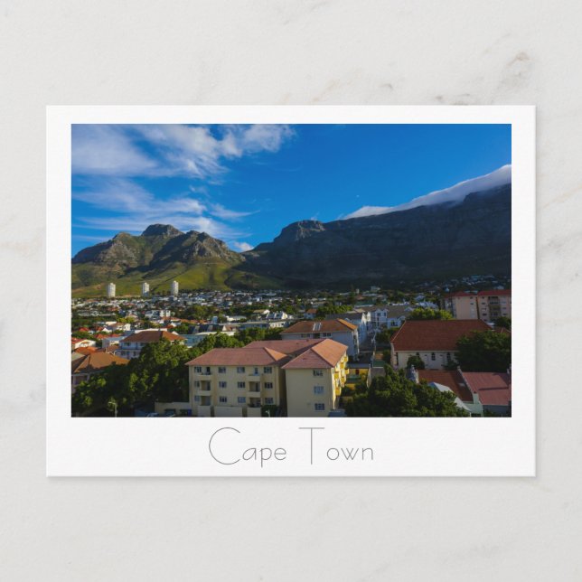 Carte Postale Cap Town Table Mountain Afrique du Sud (Devant)