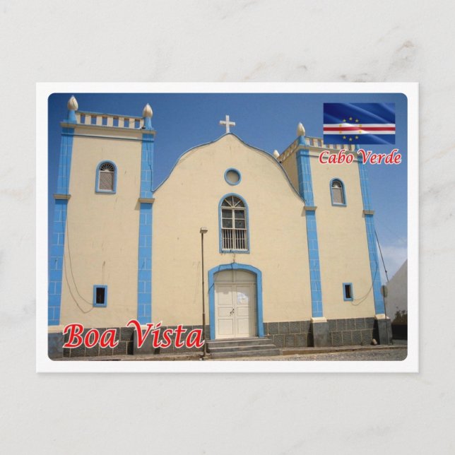 Carte Postale Cap Vert - Boa Vista - Père Noël Isabel Church - (Devant)