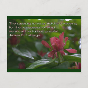 Carte Postale capacité d'être reconnaissant