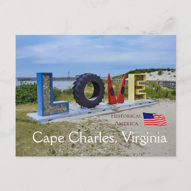 Carte Postale Cape Charles Virginia - Amérique historique (Devant)