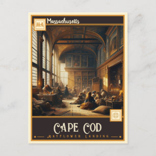 Carte Postale Cape Cod, Massachusetts VINTAGE
