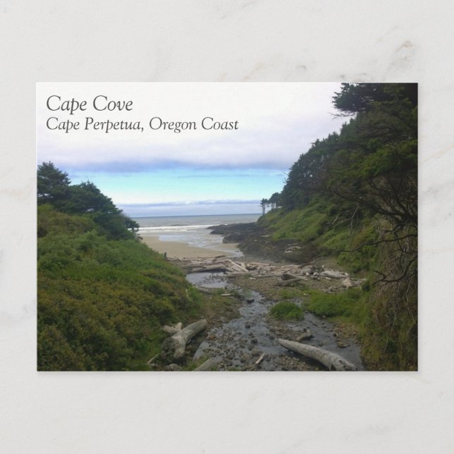 Carte Postale Cape Cove, Cape Perpetua, Oregon (Devant)
