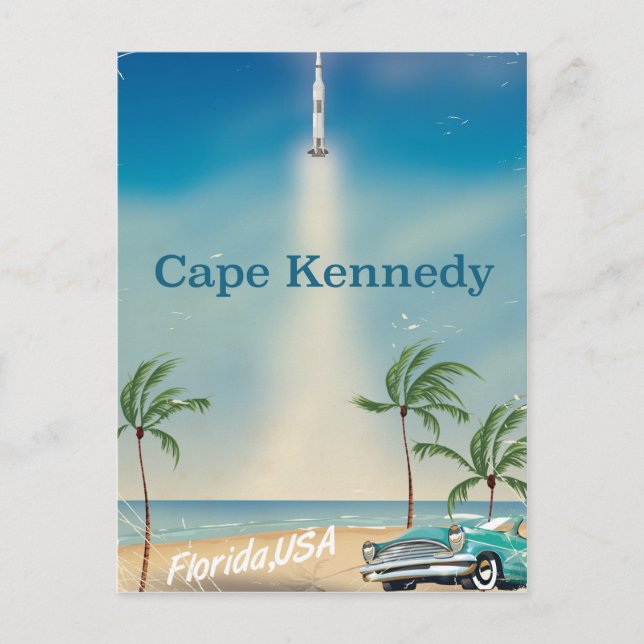 Carte Postale Cape Kennedy, Floride États-Unis impression de voy (Devant)