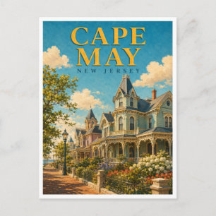 Carte Postale Cape May New Jersey District Victorien GeoSaga