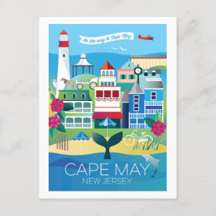 Carte Postale Cape May, New Jersey Postcard