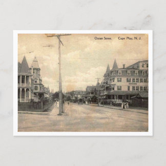 Carte Postale Cape May NJ, Ocean Street, c1910 Vintage