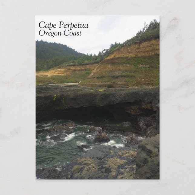 Carte Postale Cape Perpetua, Côte de l'Oregon (Devant)