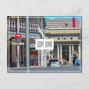 Carte Postale Cape Town Cityscape Street Afrique du Sud