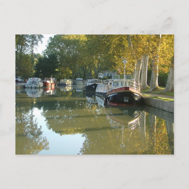 Carte Postale Capestang, canal du Midi (Devant)