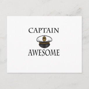 Carte Postale Capitaine Awesome