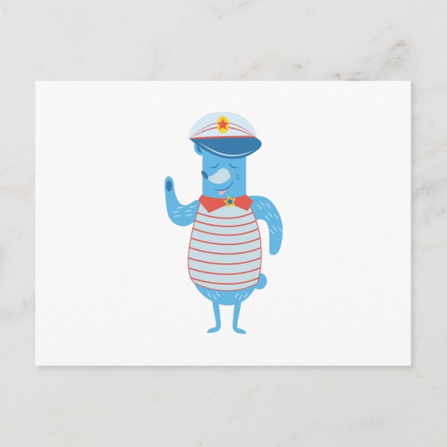 Carte Postale Capitaine de bateau (Devant)