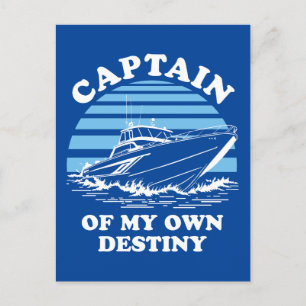 Carte Postale Capitaine De Ma Propre Destinée Devis de navigat