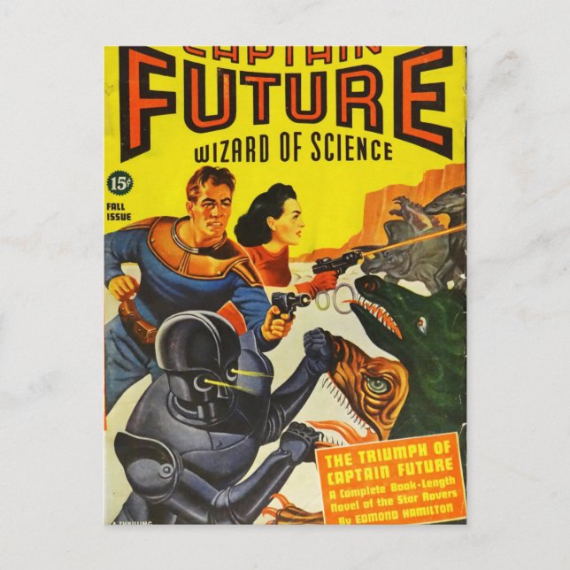 Carte Postale Capitaine Fure et les chiens spatiaux (Devant)