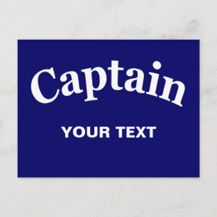 CARTE POSTALE CAPITAINE - PERSONNALISABLE