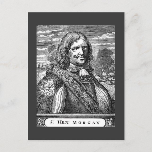 Carte Postale Capitaine Pirate Morgan (Devant)