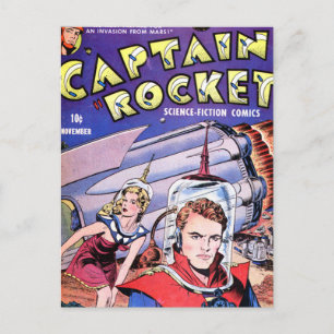 Carte Postale Capitaine Rocket Comic