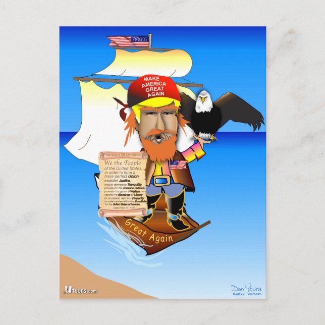 Carte Postale Capitaine Trump (Devant)