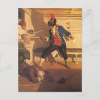 Capitaine vintage du pirate, bataille d'épée par N
