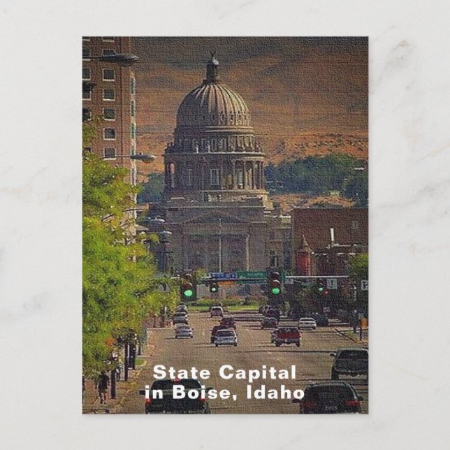 Carte Postale Capitale de l'État à Boise, Idaho (Devant)