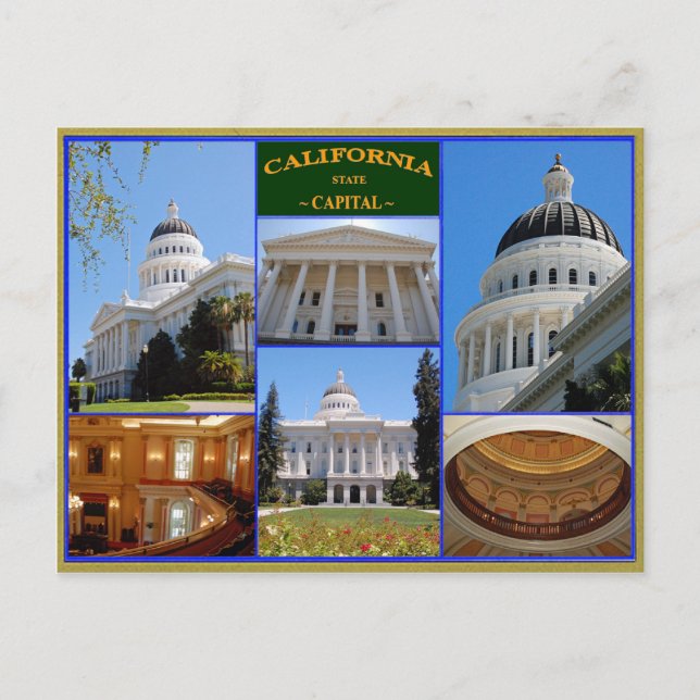 Carte Postale Capitale de l'État de Californie (Devant)