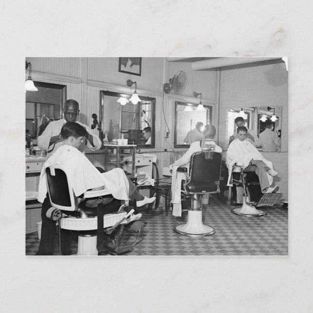 Carte Postale Capitol Barber Shop, 1938 (Devant)