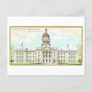Carte Postale Capitol Building à Lincoln, Nebraska, Vintage