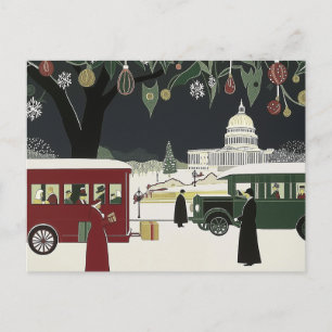 Carte Postale Capitol Building Art déco de Washington DC