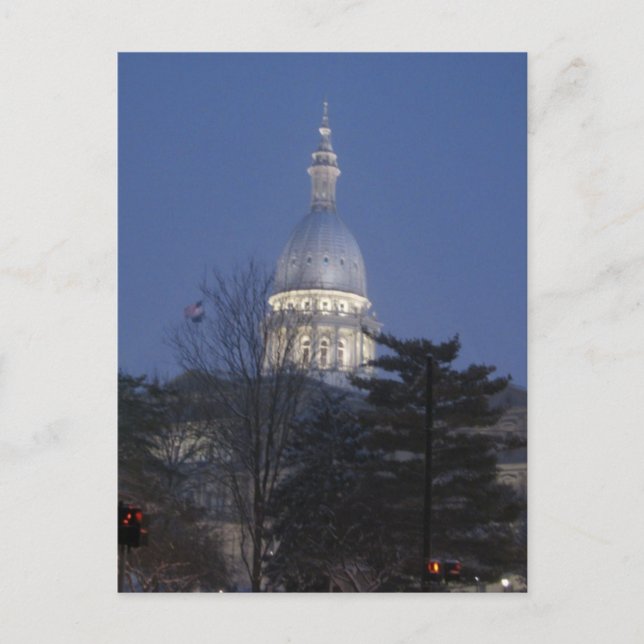 Carte Postale Capitol Building Lansing Michigan (Devant)