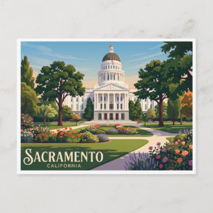 Carte Postale Capitol de l'État de Californie Sacramento