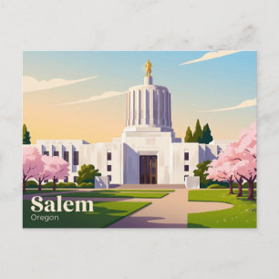Carte Postale Capitol de l'État de l'Oregon États-Unis