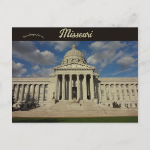 Carte Postale Capitol de l'État du Missouri Jefferson City Misso